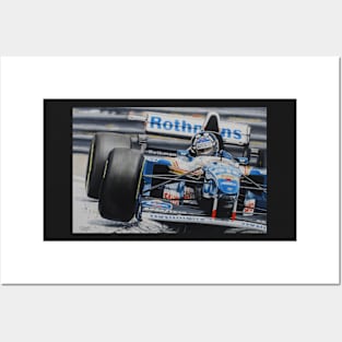 Damon Hill, Williams FW17 Posters and Art